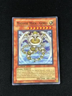 YUGIOH MAJESTIC MECH GORYU EOJ-EN016 1ST SUPER PLAY/EDGEWARE - Image 1