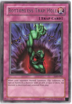 Yugioh - Bottomless Trap Hole LOD-092 Unlimited - Legacy of Darkness - Image 1