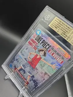 2026 One Piece Monkey.D.Luffy College Basketball US VOYAGE Promo Card BGS 9.5 - Image 4