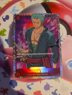One Piece TCG - Romance Dawn (Eng) RORONOA ZORO OP01-025 Super Rare, Full Art - Image 1