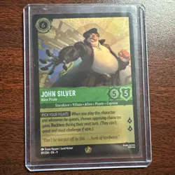 FOIL Disney Lorcana Fabled - John Silver - Alien Pirate - 89/204 Legendary FOIL - Image 1