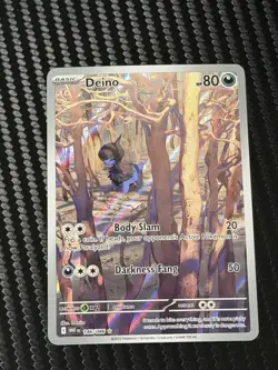 Deino Holo Illustration Rare 2025 Pokemon TCG S&V White Flare Card 146/086 NM - Image 1