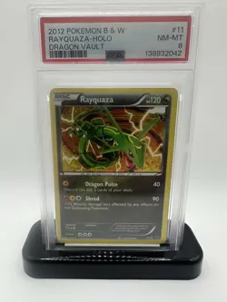 Pokemon Rayquaza Dragon Vault 11/20 PSA 8 Holo Rare English Card - Image 1