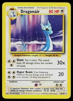 Pokemon Card - Dragonair Base Set 18/102 Rare - Image 1