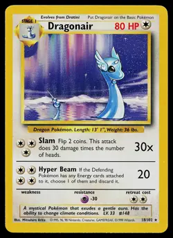 Pokemon Card - Dragonair Base Set 18/102 Rare - Image 1