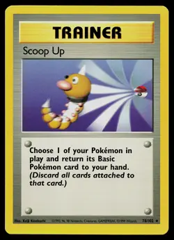 Pokemon Card - Scoop Up Base Set 78/102 Rare - Image 1