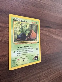 Erika's Oddish 70/132 - Gym Challenge Pokemon Card Nintendo Common WOTC LP - Image 3