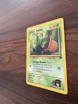 Erika's Oddish 70/132 - Gym Challenge Pokemon Card Nintendo Common WOTC LP - Image 4