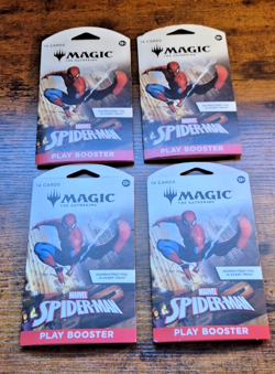 MTG: Marvel's Spider-Man - LOT of 4 Play Booster Packs 56 Cards Total 171402 - Image 2