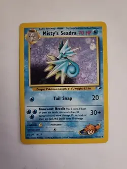 Misty’s Seadra Prerelease 9/132 | Gym Heroes | Holo Pokemon Card - Image 1