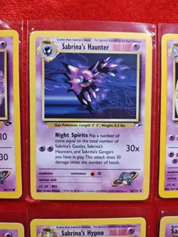 Pokemon Sabrina Card Lot (12) Gengar Haunter Gastly Gym Heroes WOTC - Image 3