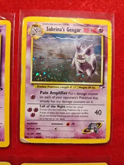Pokemon Sabrina Card Lot (12) Gengar Haunter Gastly Gym Heroes WOTC - Image 5