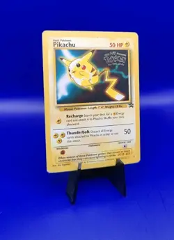 Pikachu 4 Black Star Movie Promo Stamped Non Holo WOTC TCG 1999 Pokemon Card - Image 2