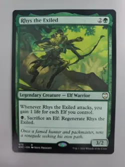 MTG Rhys the Exiled Commander: Kaldheim 073 Regular Rare - Image 1
