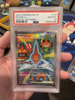 2025 POKEMON JAPANESE M2-INFERNO X SPECIAL ART RARE #112 ROTOM EX PSA 10 - Image 1