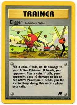 Pokemon - Team Rocket Digger (Rocket's Secret Machine) 75/82 LP - Image 1