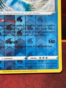 Feraligatr Reverse Holo Rare - 057/264 - Pokemon SWSH08: Fusion Strike - NM - Image 5
