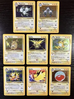 Pokemon Holo Lot - Raichu, Zapdos, Magneton, Jolteon, Electrode - Image 1