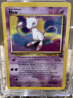 MEW BLACK STAR PROMO #8 Blue Label CGC 9 MINT POKEMON LEAGUE WOTC Year 2000 🔥 - Image 2