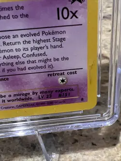 MEW BLACK STAR PROMO #8 Blue Label CGC 9 MINT POKEMON LEAGUE WOTC Year 2000 🔥 - Image 4