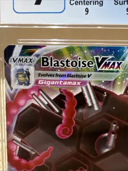 2021 Pokemon Blastoise VMAX SWSH103 Black Star Promos Blue Label CGC 9 Sub Grade - Image 3