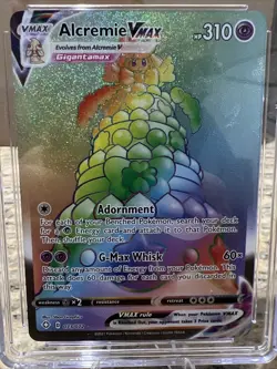 Blue CGC 9 MINT Pokemon Alcremie VMAX Shining Fates Secret Rare Holo 073/072 - Image 2