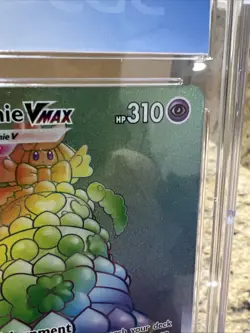 Blue CGC 9 MINT Pokemon Alcremie VMAX Shining Fates Secret Rare Holo 073/072 - Image 4