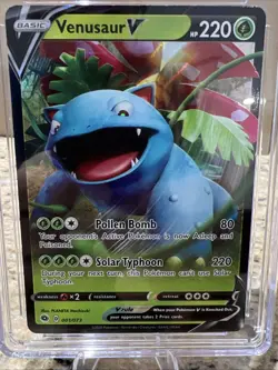 Venusaur V Pokemon TCG 2020 Champions Path 001/073 BLUE LABEL CGC 9.5 Gem 10 SUB - Image 2