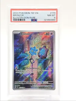 BRONZOR 2024 POKEMON TEMPORAL FORCES ILLUSTRATION RARE 170/162 PSA 8 Q0004 - Image 1