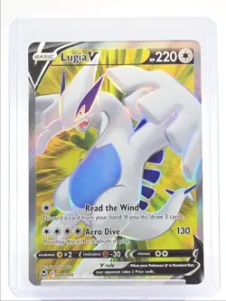 LUGIA V 2022 POKEMON SWSH SILVER TEMPEST ULTRA RARE 185/195 Q1860 - Image 1