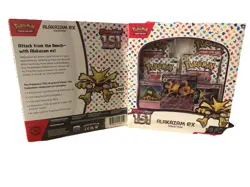 Pokemon TCG Scarlet and Violet - 151 Alakazam ex Collection Box - 4 Packs New! 820650855269 - Image 1