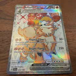 ARCANINE EX 2023 POKEMON SCARLET & VIOLET SVI EN #224/198 - Image 2