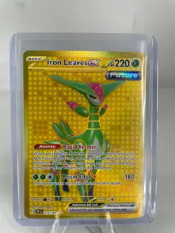 Pokemon TCG Iron Leaves ex 213/162 Sv05: Temporal Forces Hyper Rare Holo M/NM - Image 1
