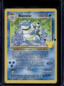 2021 Pokemon SWSH Celebrations Blastoise Classic Collection #2/102 - Image 1