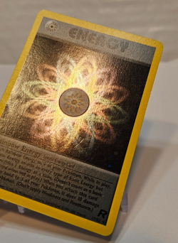 Rainbow Energy 17/82 Holo Rare SWIRL Unlimited Team Rocket Pokemon 1255 - Image 3