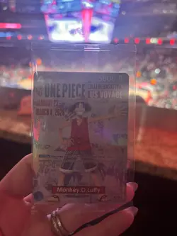 One Piece Monkey.D.Luffy College Basketball US Voyage P-055 Gonzaga Promo Sealed - Image 1