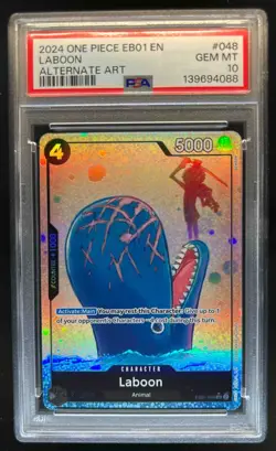 2024 One Piece Extra Booster Memorial Collection EB01 Laboon Alt Art #048 PSA 10 - Image 1