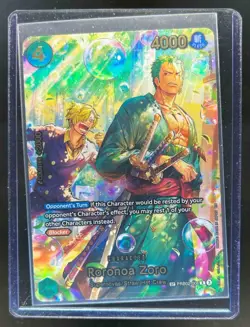 2016 One Piece The Azure Seas Seven Roronoa Zoro SP Rare #PRB02-006 - Image 1