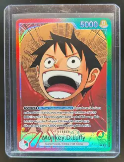 2025 One Piece Carrying on His Will Monkey D Luffy Alternate Art #OP13-001 - Image 1