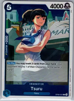 Tsuru OP06-051 English Wings of the Captain - One Piece Card - NM - Image 1