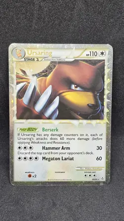 Ursaring Prime Holo Rare HG&SS Unleashed Pokemon Card 89/95 LP/EXC - Image 1