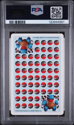 1998 POKEMON STADIUM BLUE VERSION PLAYING CARDS ACE OF SPADES ARTICUNO PSA 9 - Image 2