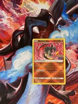 Pokemon TCG Radiant Charizard Holo Card 11/78 Sword & Shield Pokemon Go Rare - Image 1