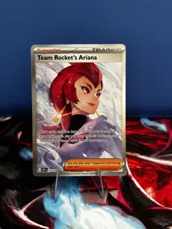 Pokemon Team Rocket's Ariana 237/182 Holo Sv10 Destined Rivals Trainer Card SIR - Image 1