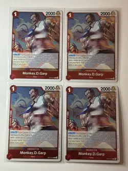 Monkey.D.Garp OP13-016 Carrying On His Will 4 Foil Card Play Set One Piece - Image 1