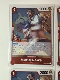 Monkey.D.Garp OP13-016 Carrying On His Will 4 Foil Card Play Set One Piece - Image 2