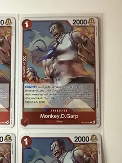 Monkey.D.Garp OP13-016 Carrying On His Will 4 Foil Card Play Set One Piece - Image 3