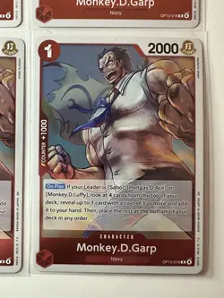 Monkey.D.Garp OP13-016 Carrying On His Will 4 Foil Card Play Set One Piece - Image 5