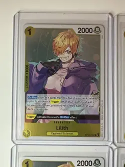 Lilith OP13-113 Carrying On His Will 4 Foil Card Play Set Lot One Piece - Image 2