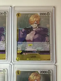Lilith OP13-113 Carrying On His Will 4 Foil Card Play Set Lot One Piece - Image 3